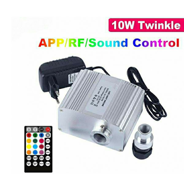DC12V 10W Bluetooth APP & RF Music Twinkle RGBW LED Fiber Optic Star Ceiling Light Engine DC12V 10W Bluetooth APP & RF Music Twinkle RGBW LED Fiber Optic Star Ceiling Light Engine